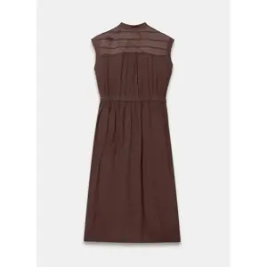 Mint Velvet Brown Utility Midi Shirt Dress